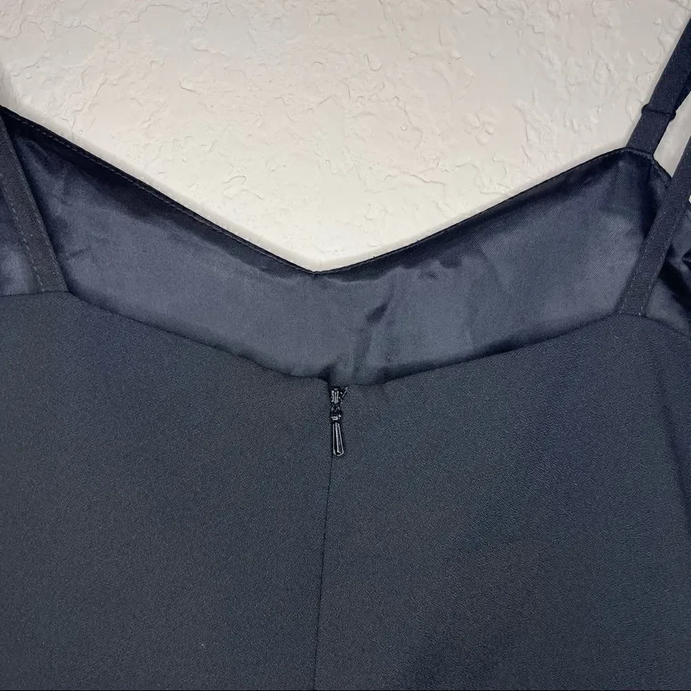 VINTAGE Esprit Black Slip Dress